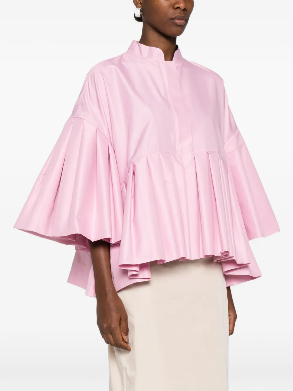  Parlor Flounce-hem Jacket - Pink 