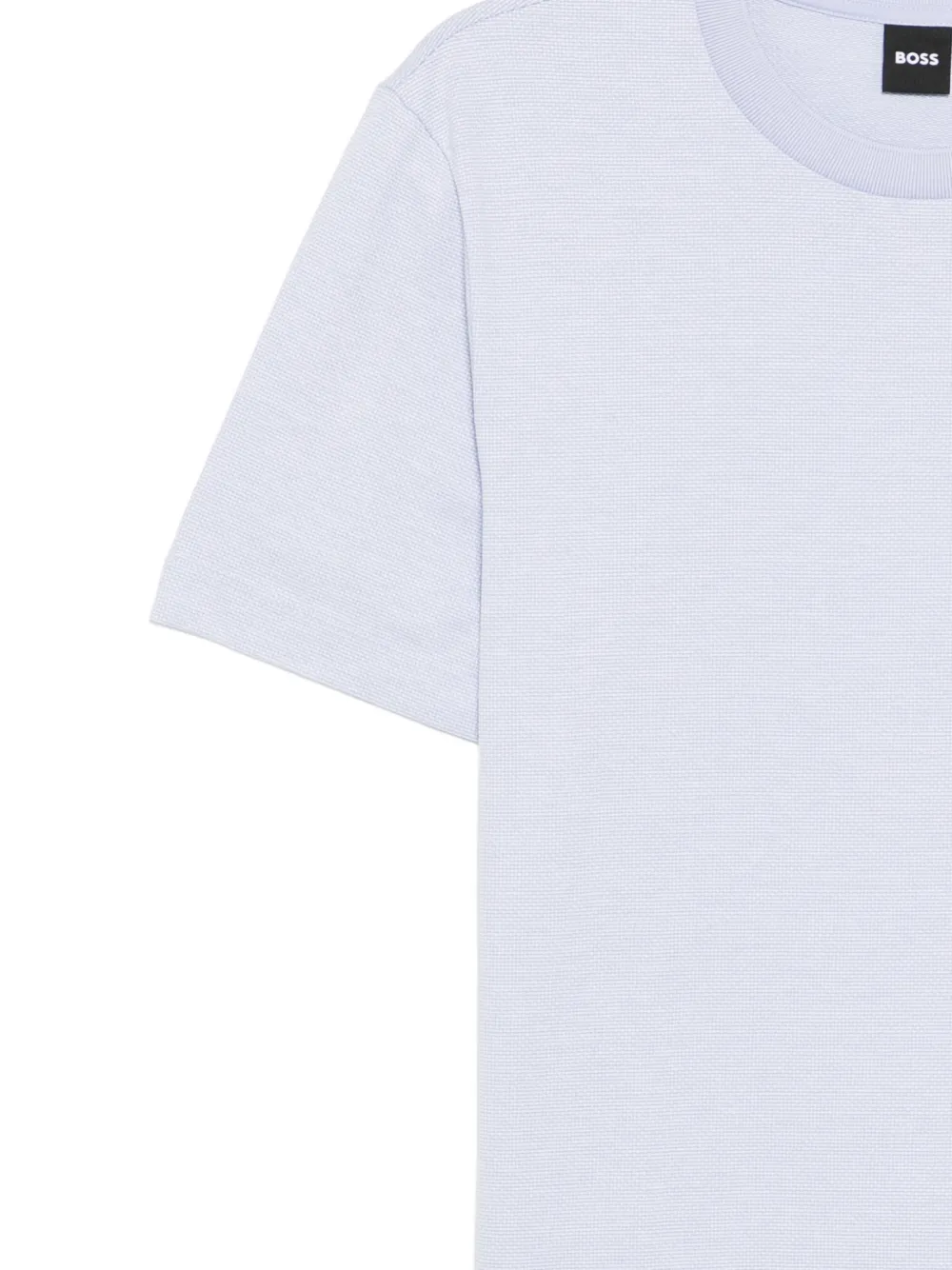 BOSS Katoenen T-shirt Blauw