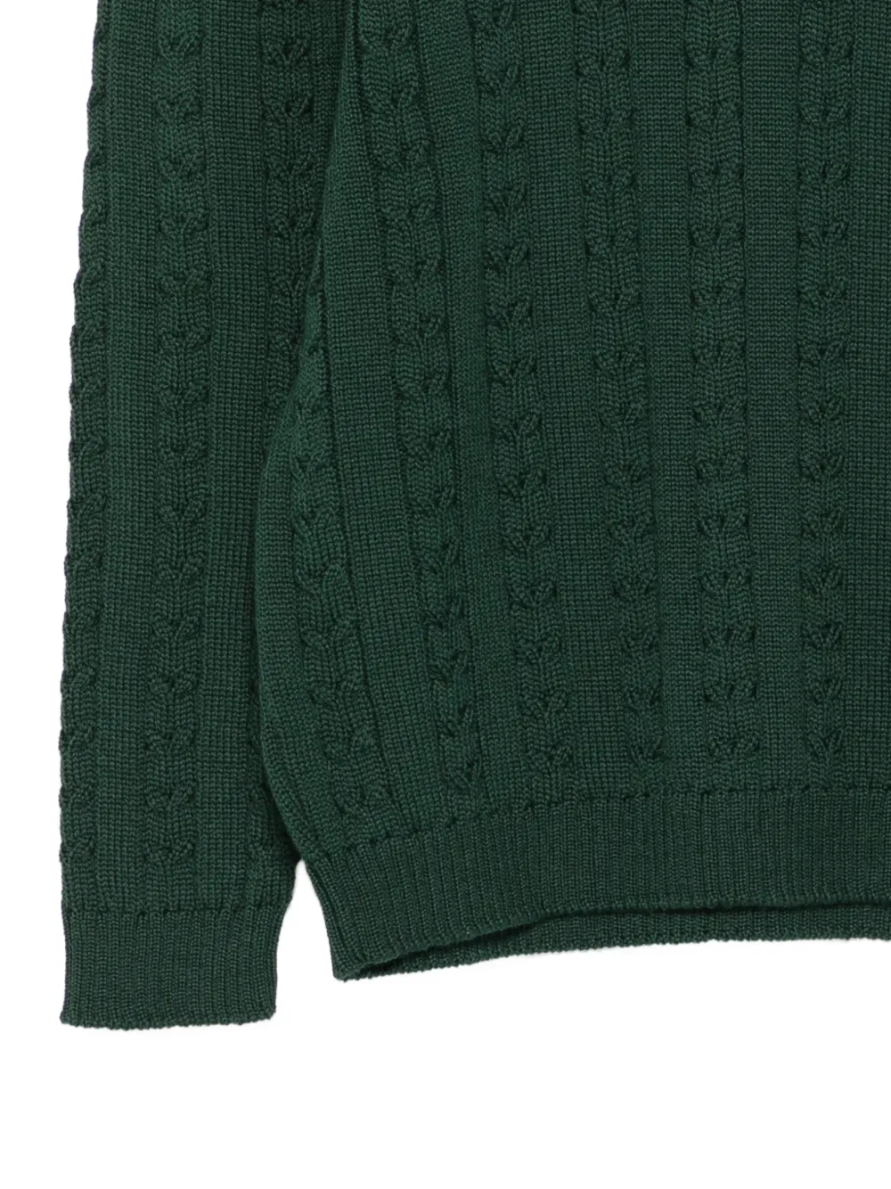 Siola Cable-knit Sweater In Green