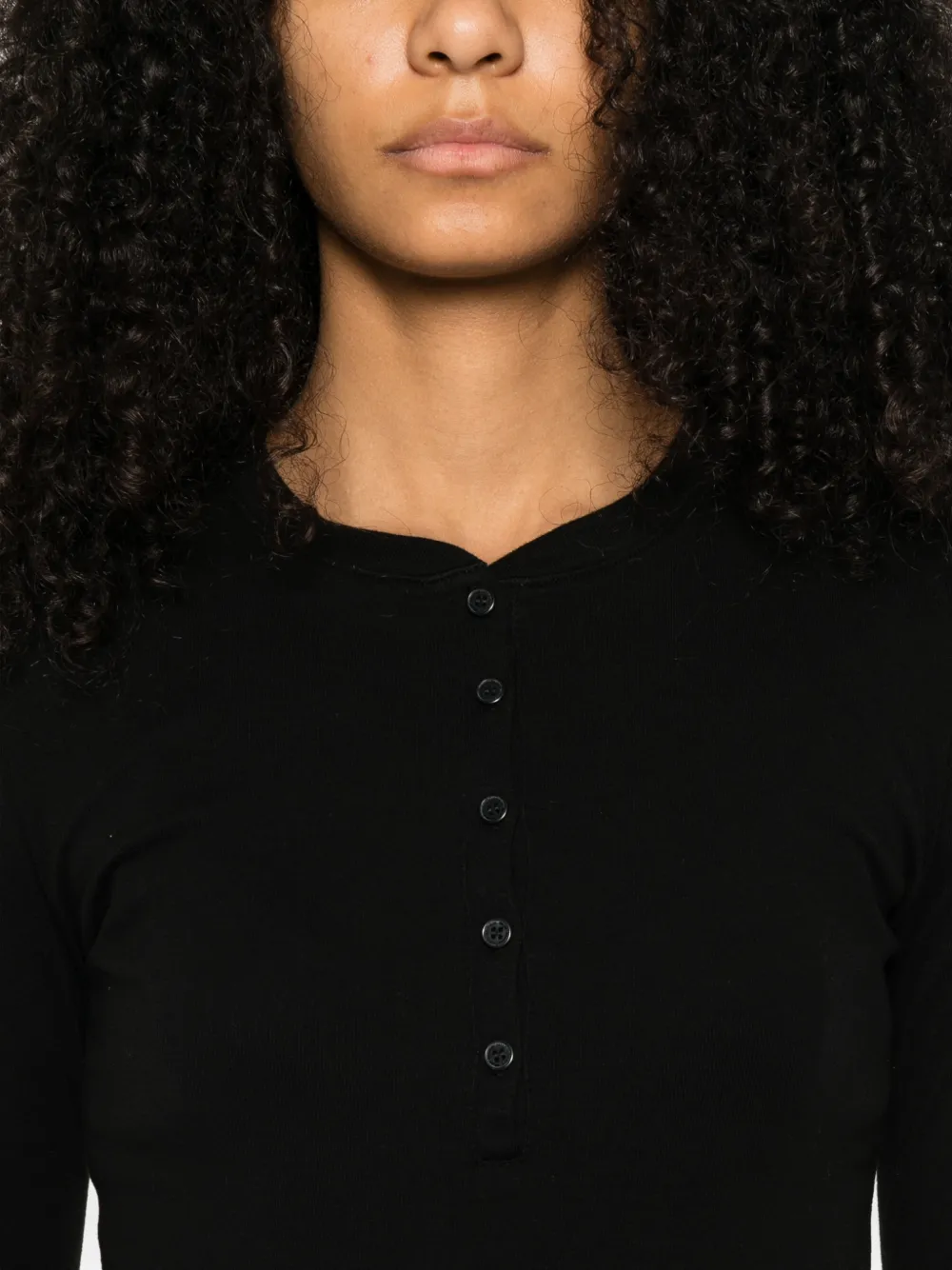 Nili Lotan Polotop met knoopsluiting Zwart