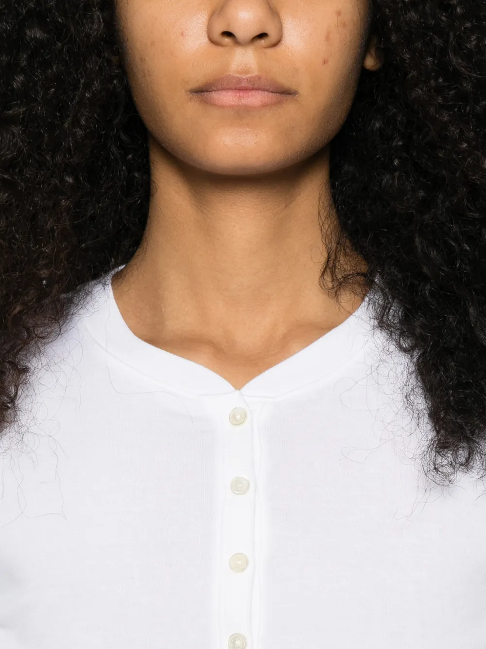 Nili Lotan Jordan Henley polotop met knopen Wit