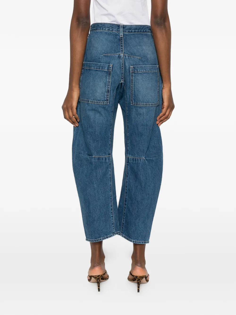 Nili Lotan Shon jeans met opgestikte zak Blauw