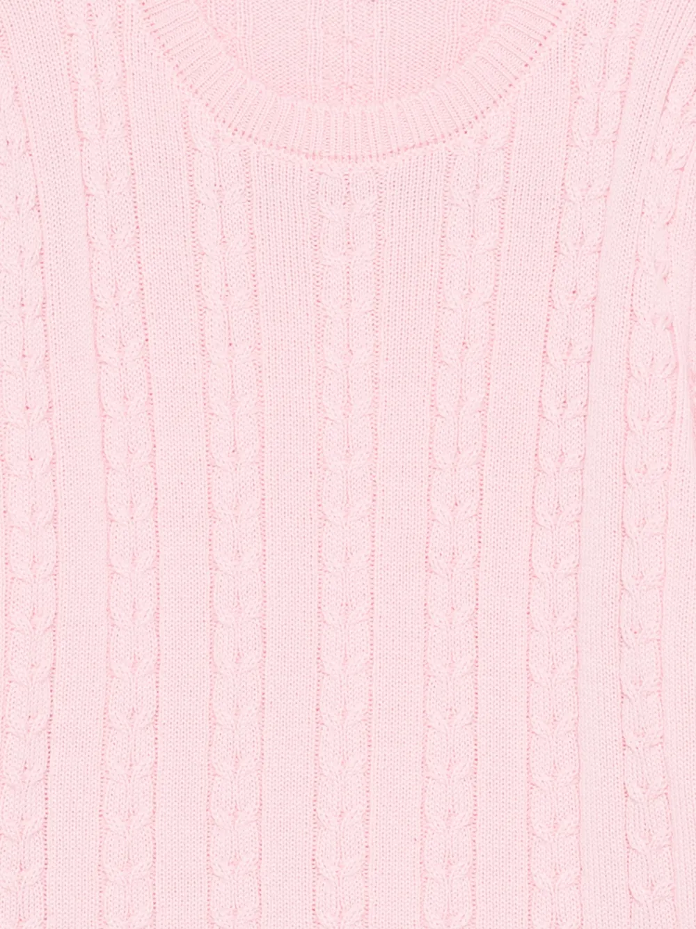 Siola Kabelgebreide trui Roze