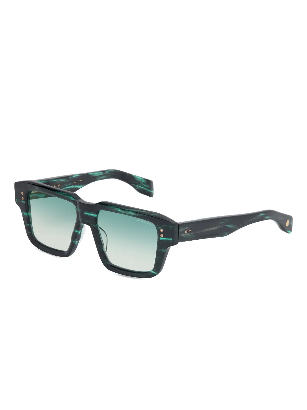 Dita Eyewear Eliux square-frame sunglasses - Groen