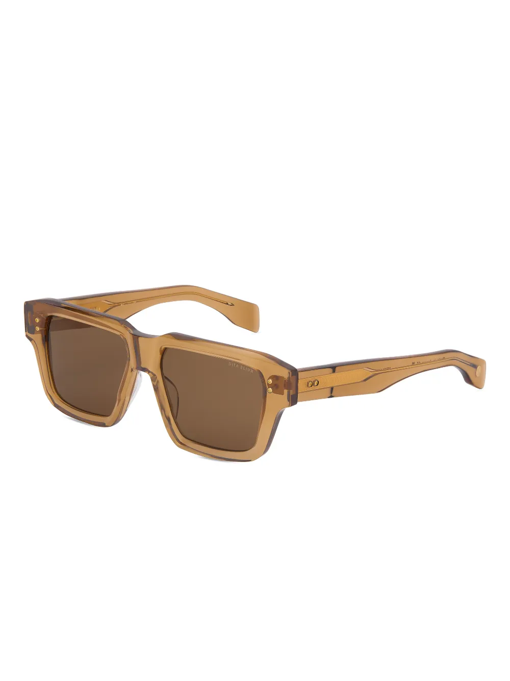 Dita Eyewear Eliux square-frame sunglasses - Bruin