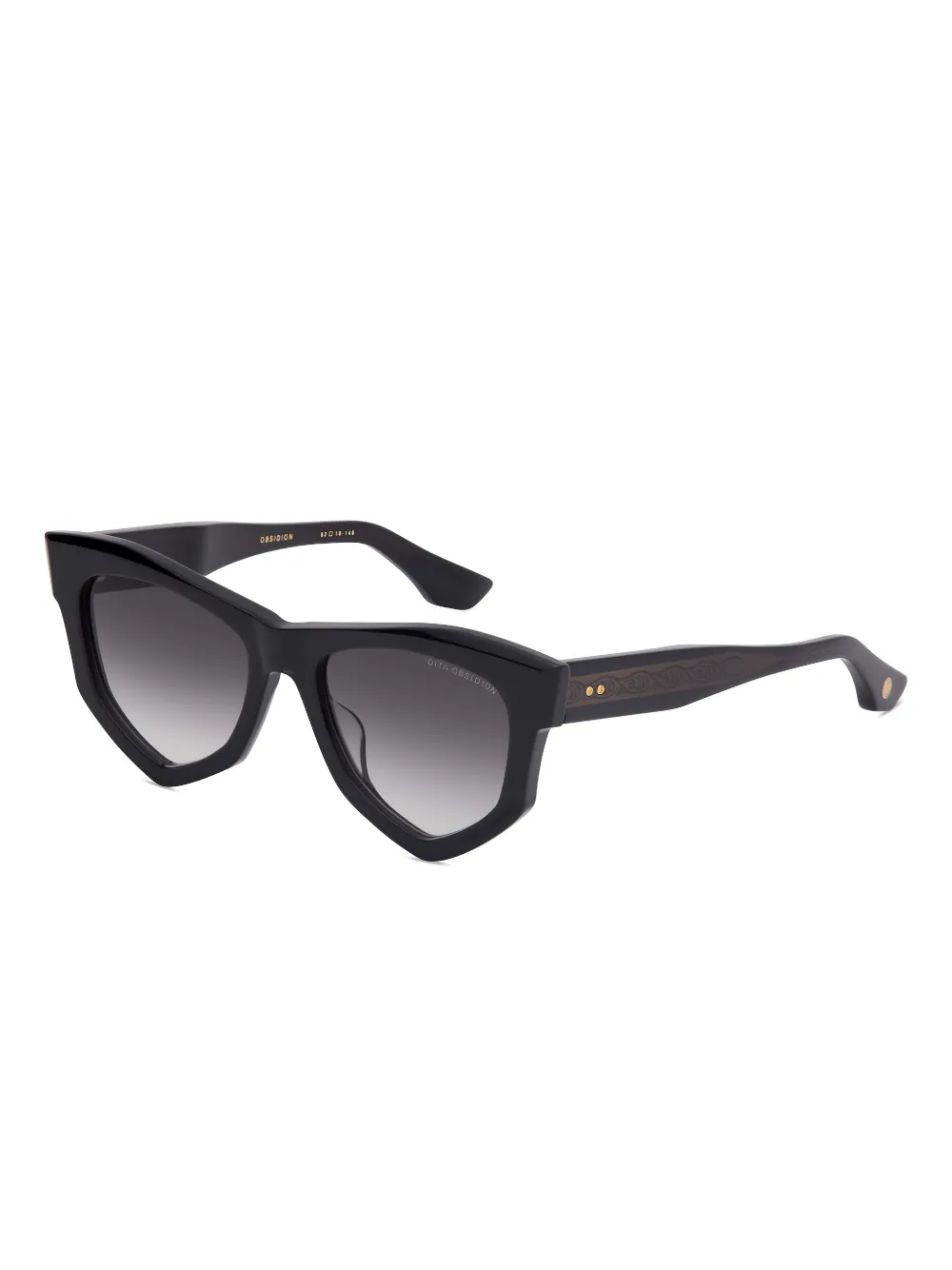 Dita Eyewear Obsidion geometric-frame sunglasses - Zwart