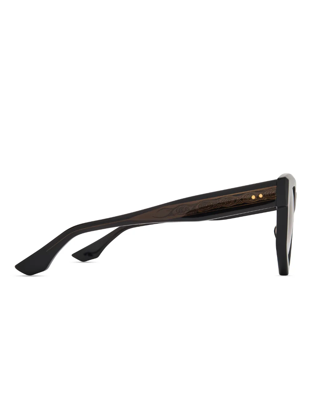 Dita Eyewear Obsidion Geometric-frame Sunglasses In Black