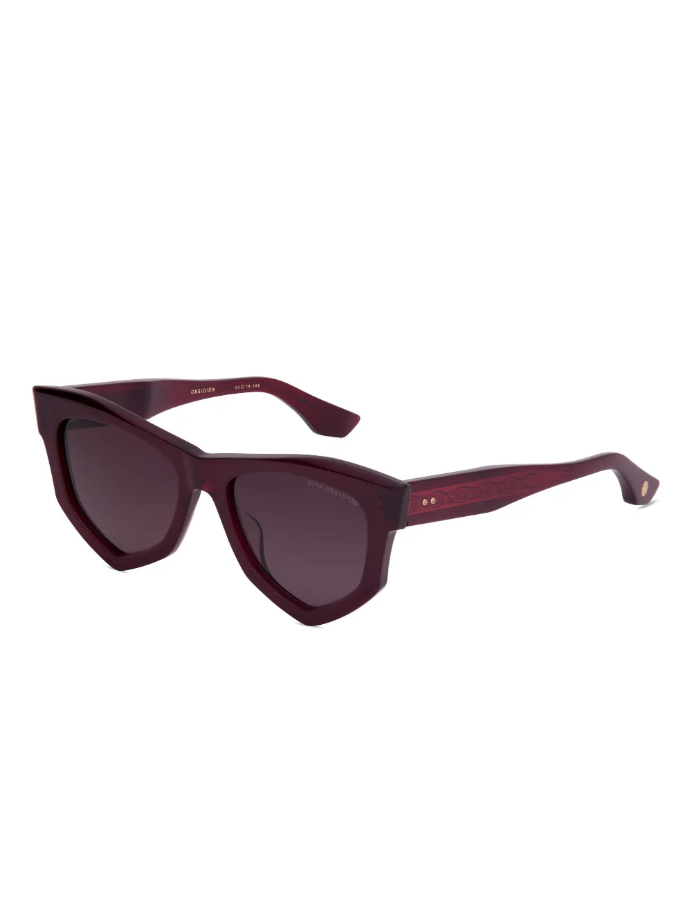 Dita Eyewear Obsidion geometric-frame sunglasses - Rood
