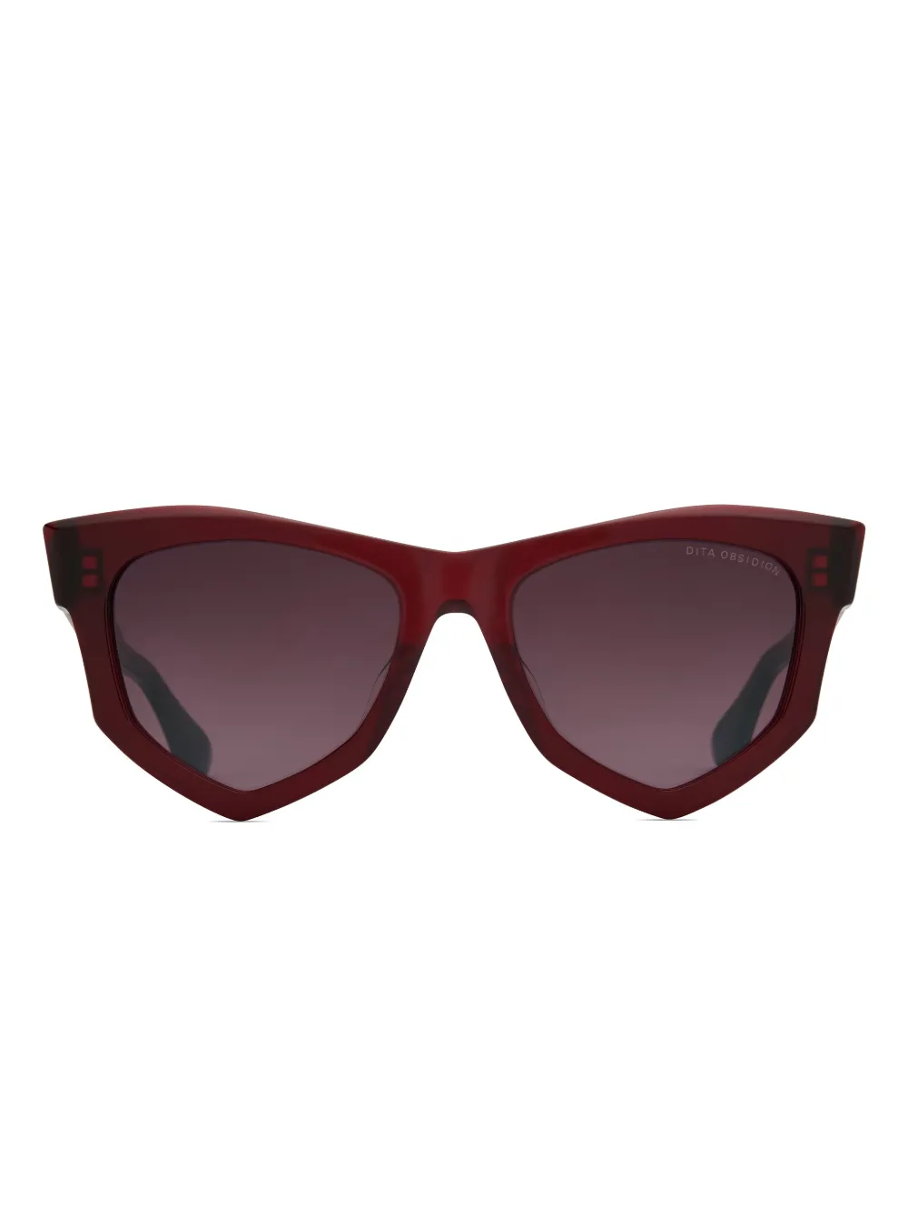 Dita Eyewear Obsidion geometric-frame sunglasses - Rosso