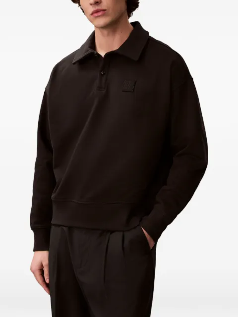 Calvin Klein logo-patch polo shirt