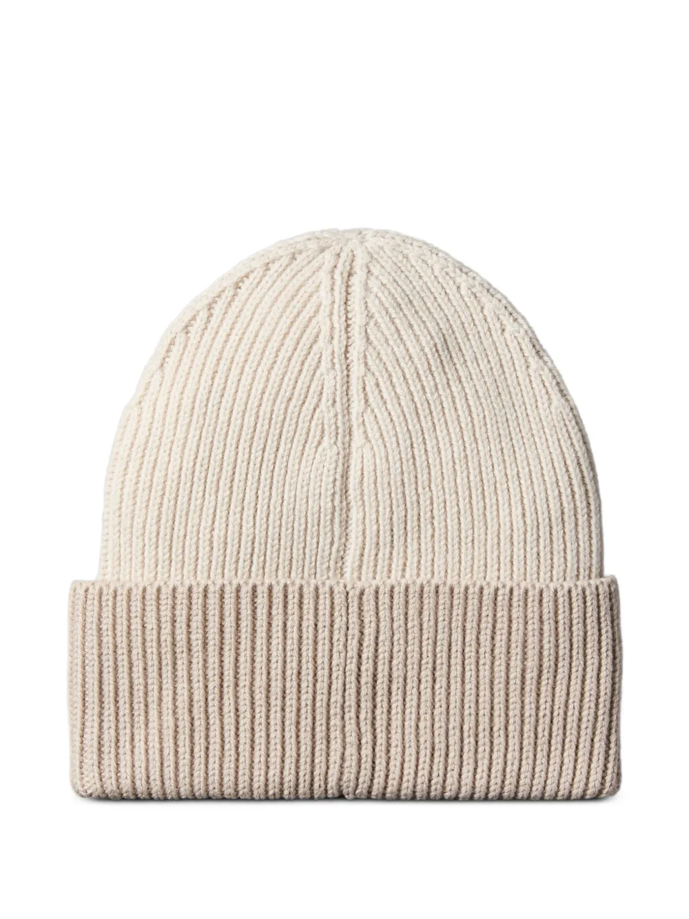 Calvin Klein ribbed logo-patch beanie hat | Image 2