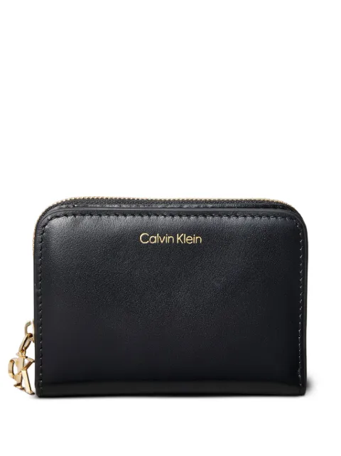 Calvin Klein zip-fastening leather wallet