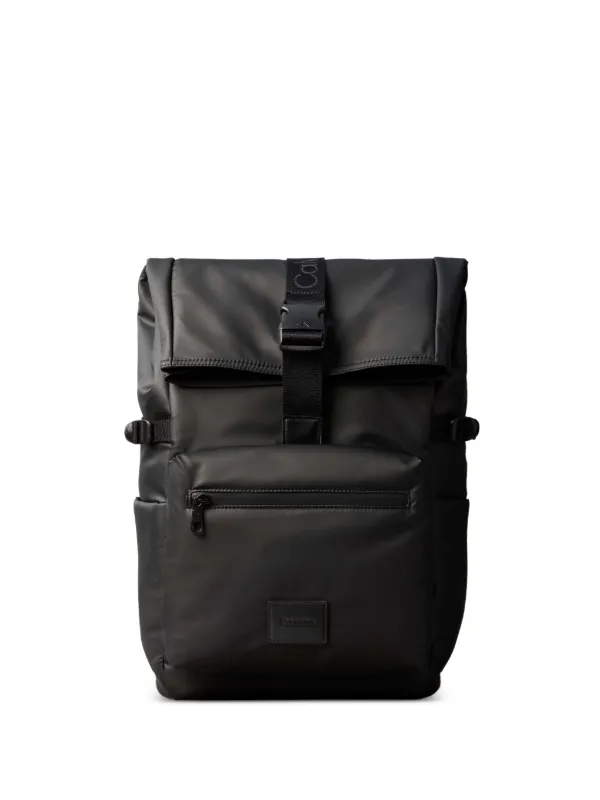 Calvin Klein Buckle Backpack in Black