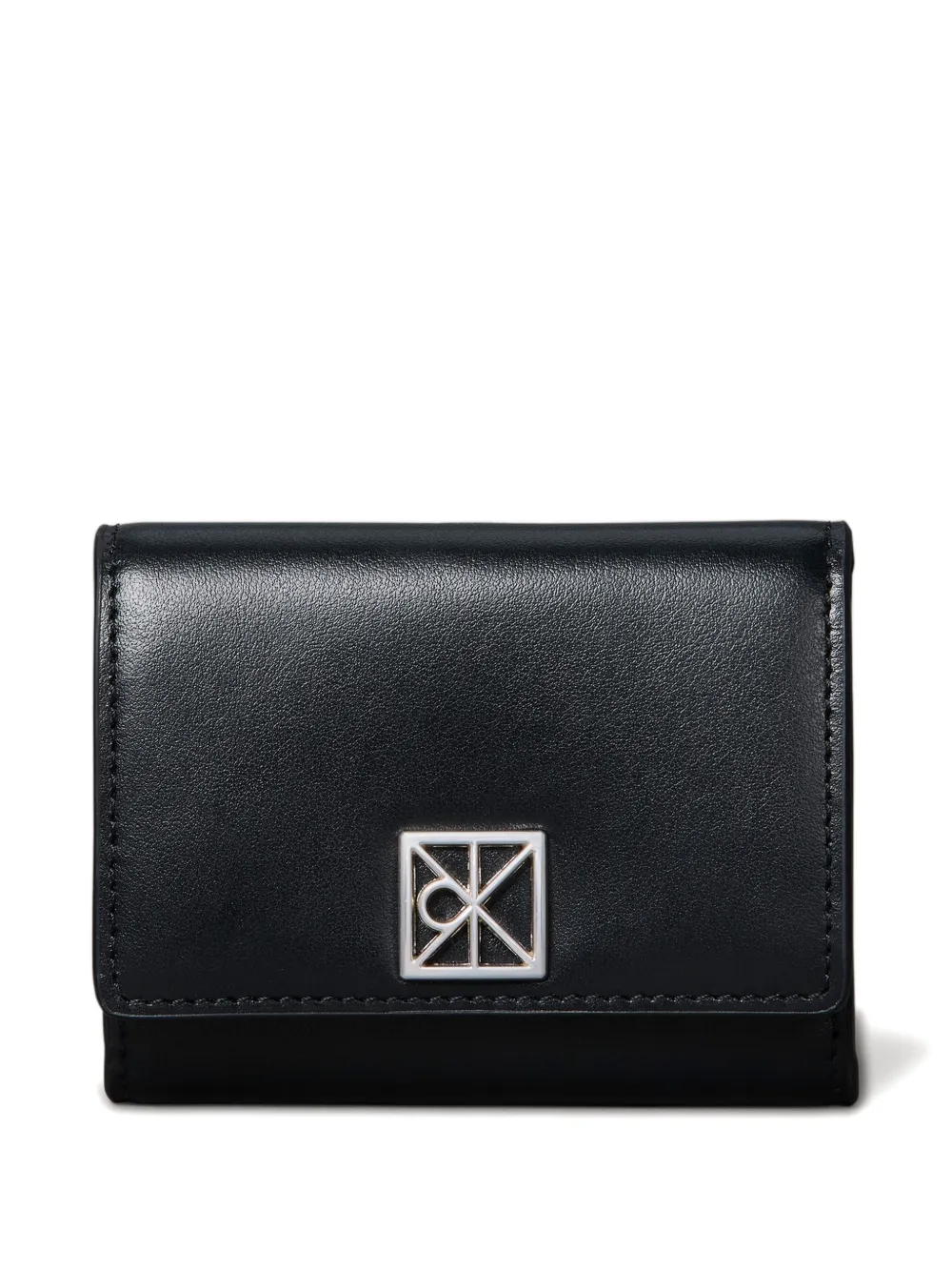 Calvin Klein Logo-detail Leather Wallet In Multi