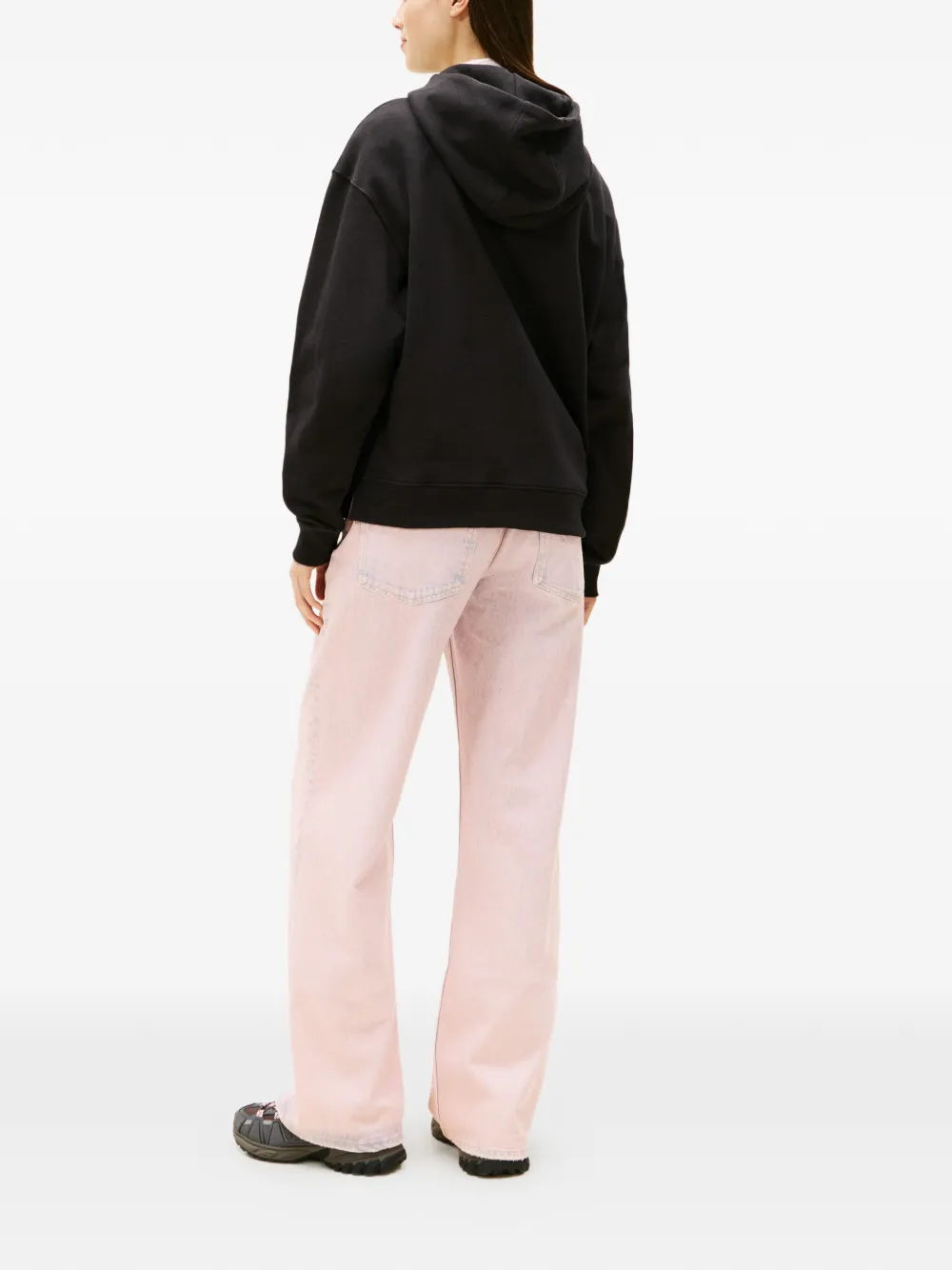 Tommy Jeans half-zip hoodie - Zwart