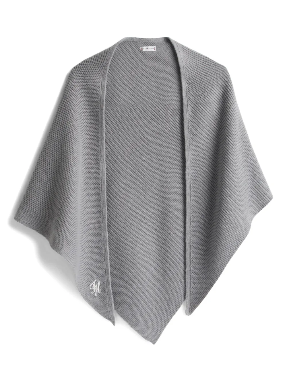 Tommy Hilfiger embroidered shawl - Grau