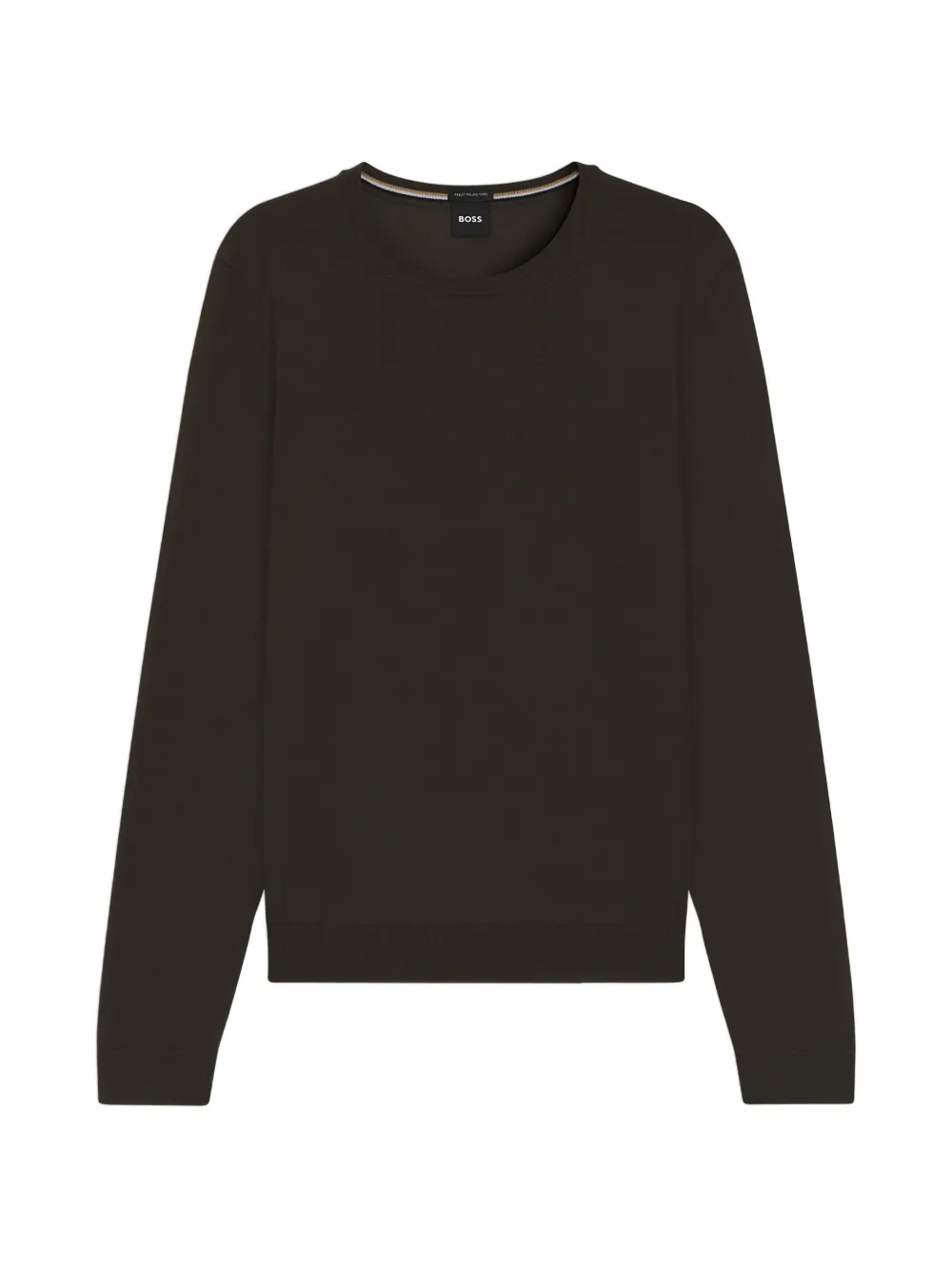 BOSS crew-neck jumper - Marrone