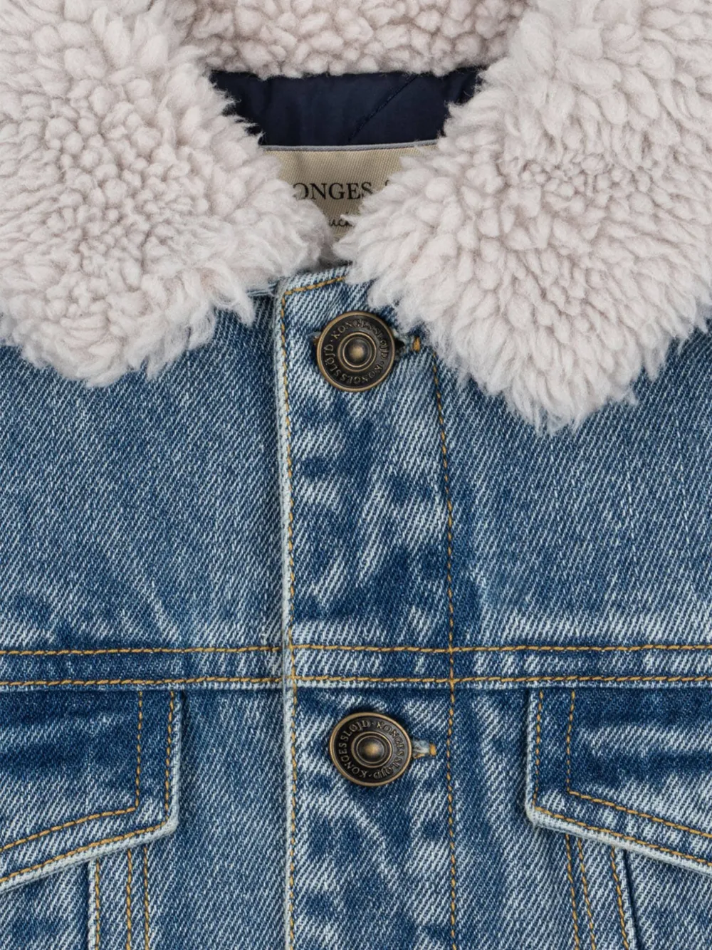 Konges Sløjd Jack met lammy kraag Blauw