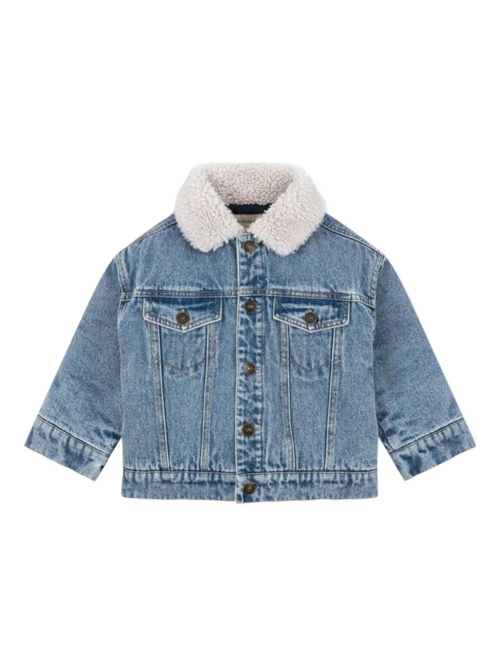 Konges Sløjd shearling collar graphic jacket | azul | Image 1