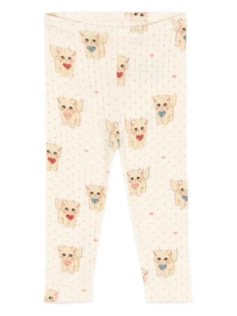 Konges Sløjd heart cat print trousers