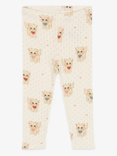 Konges Sløjd heart cat print trousers