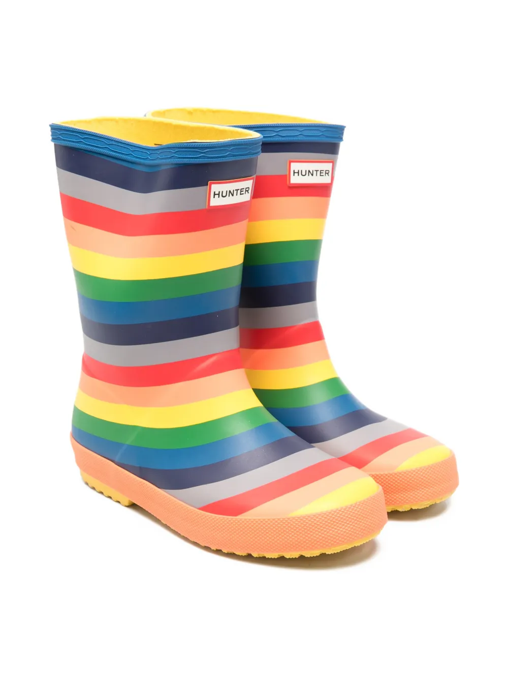 Hunter Kids striped boots - Blu