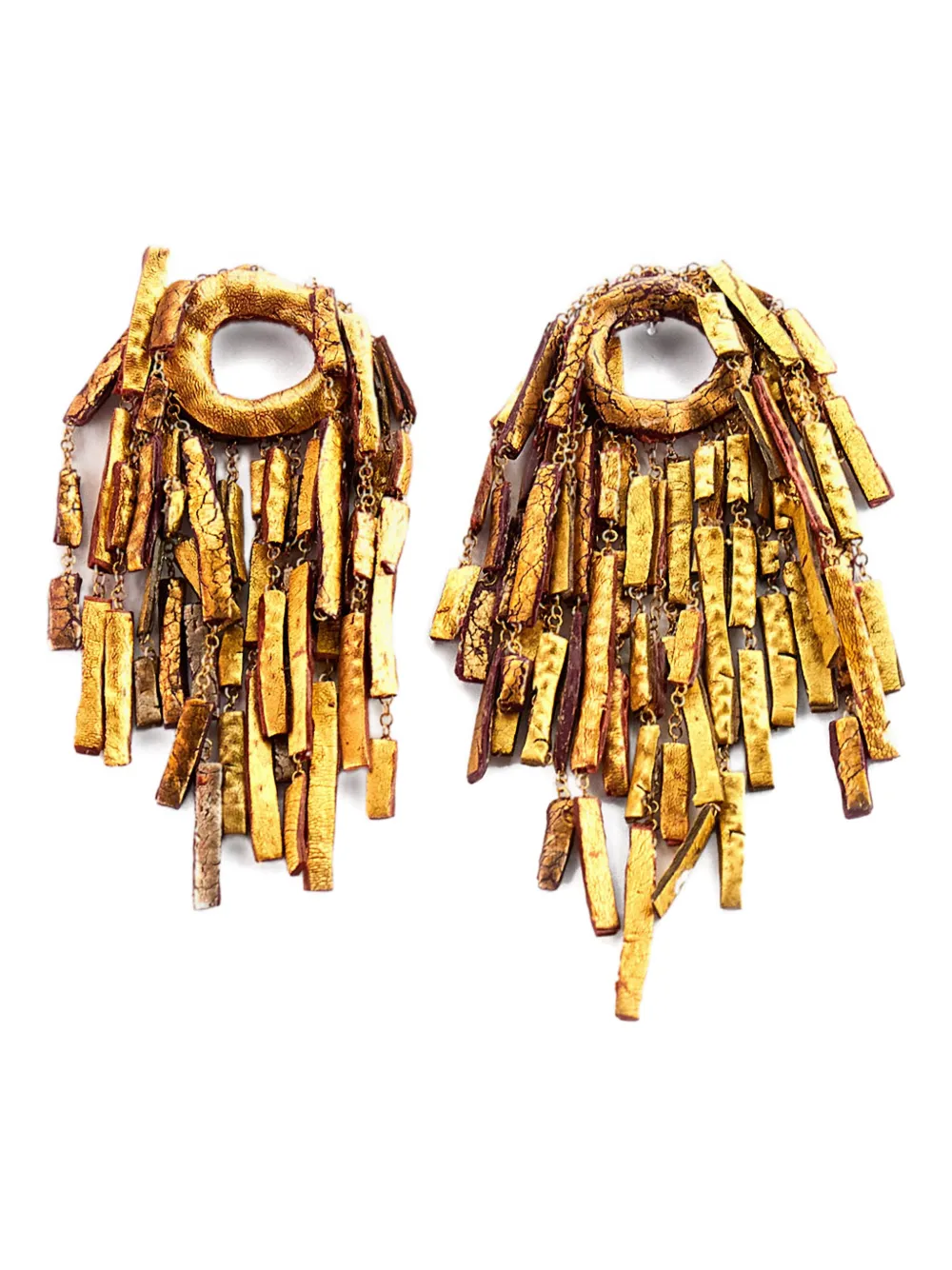 Gfw Handmade Rectangular-shapes Necklaces In Gold