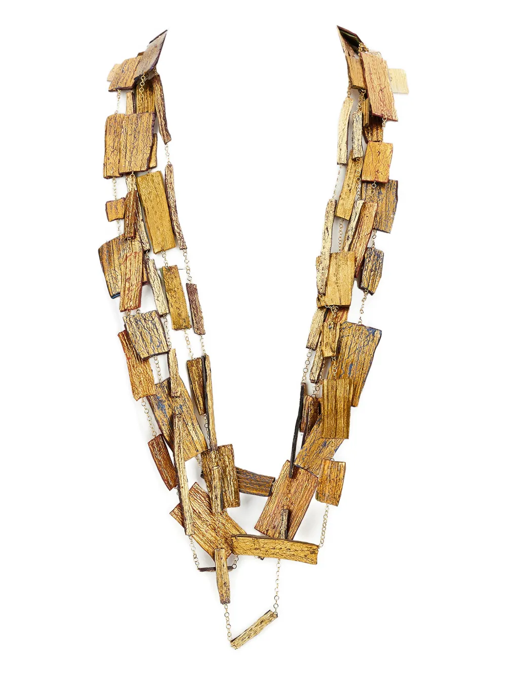 Gfw Handmade Chain-link Necklace In Gold