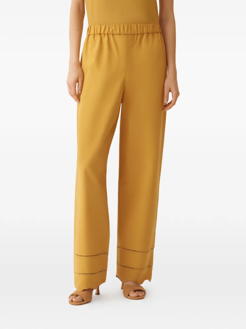Fabiana Filippi Elastische broek Geel