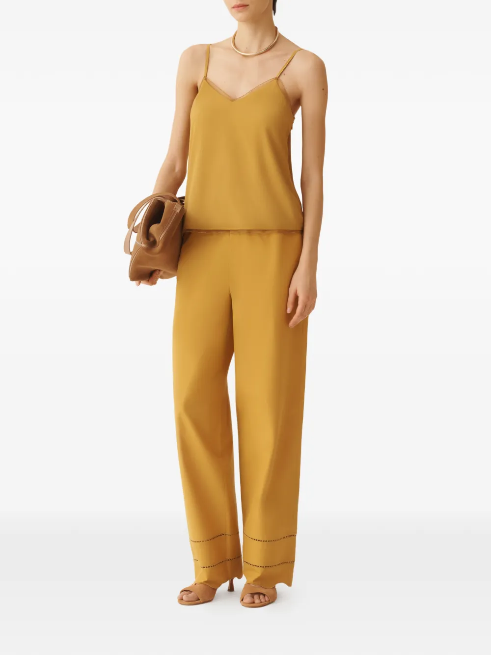 Fabiana Filippi Elastische broek Geel