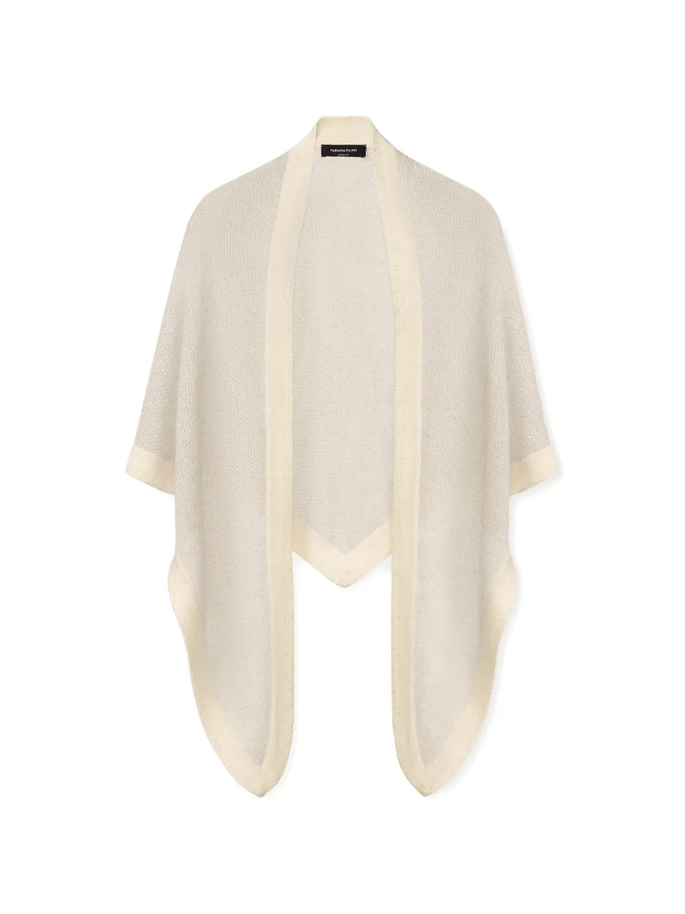 Fabiana Filippi contrast-trim scarf - Toni neutri