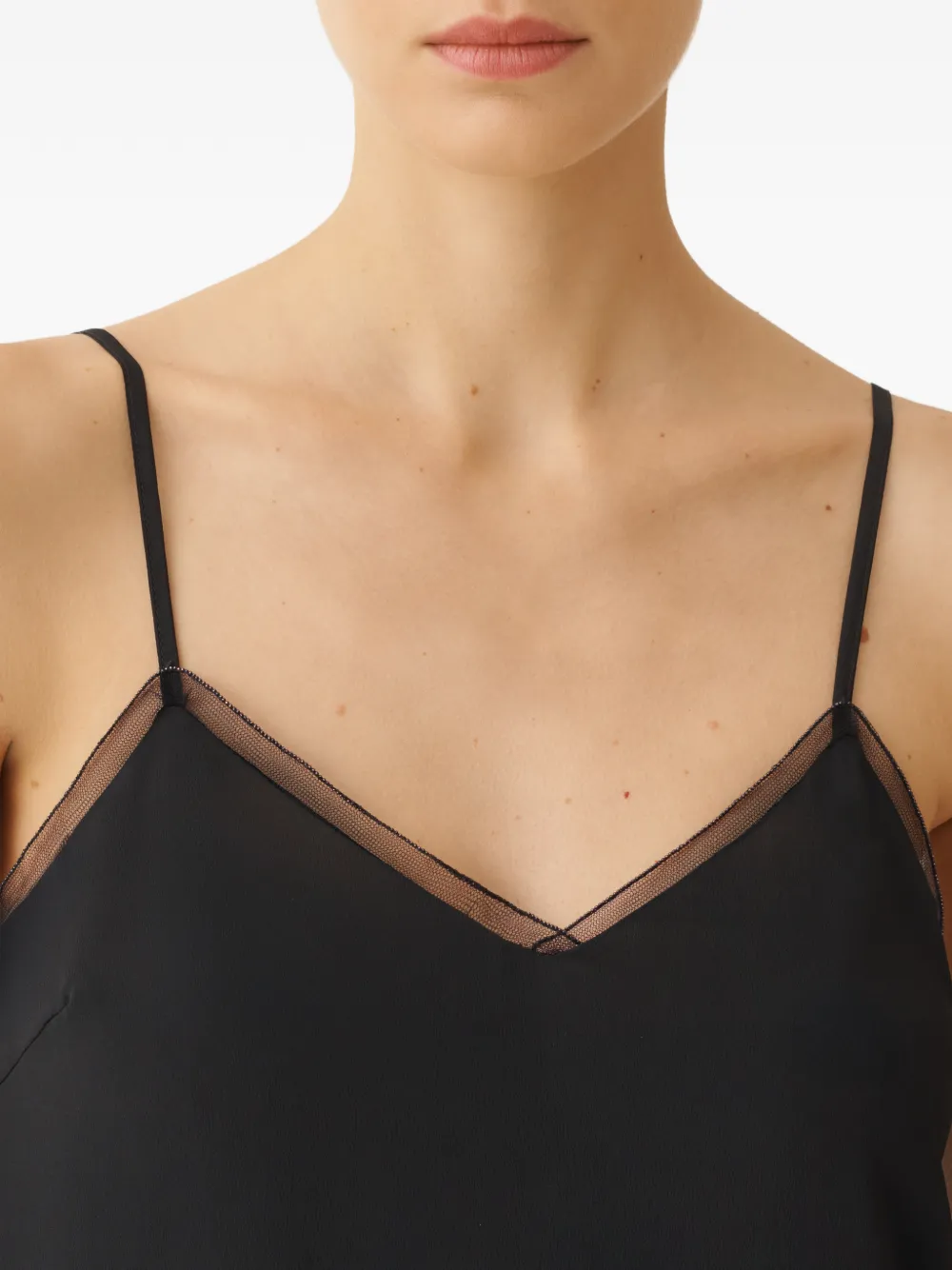 Fabiana Filippi Top met V-hals Zwart