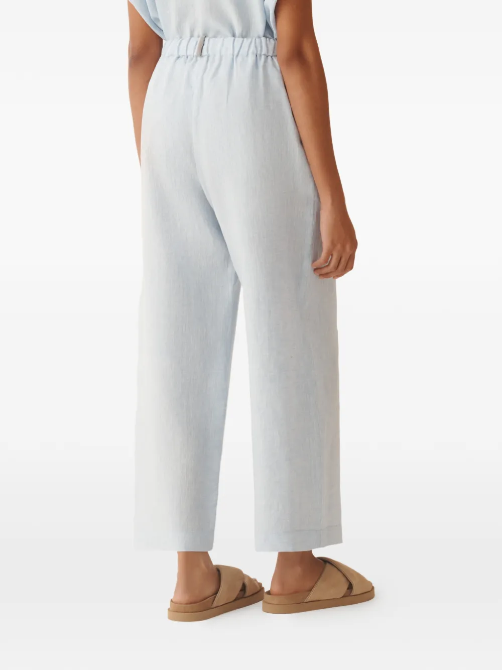 Fabiana Filippi Broek met elastische zak Blauw