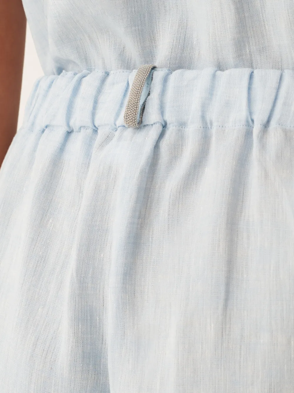Fabiana Filippi Broek met elastische zak Blauw