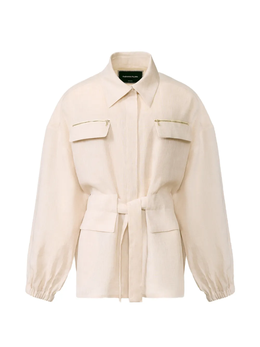 Fabiana Filippi Hemdjacke mit Gürtel - Nude