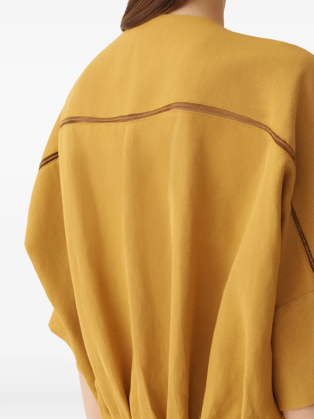 Fabiana Filippi Midi-jurk met V-hals Geel