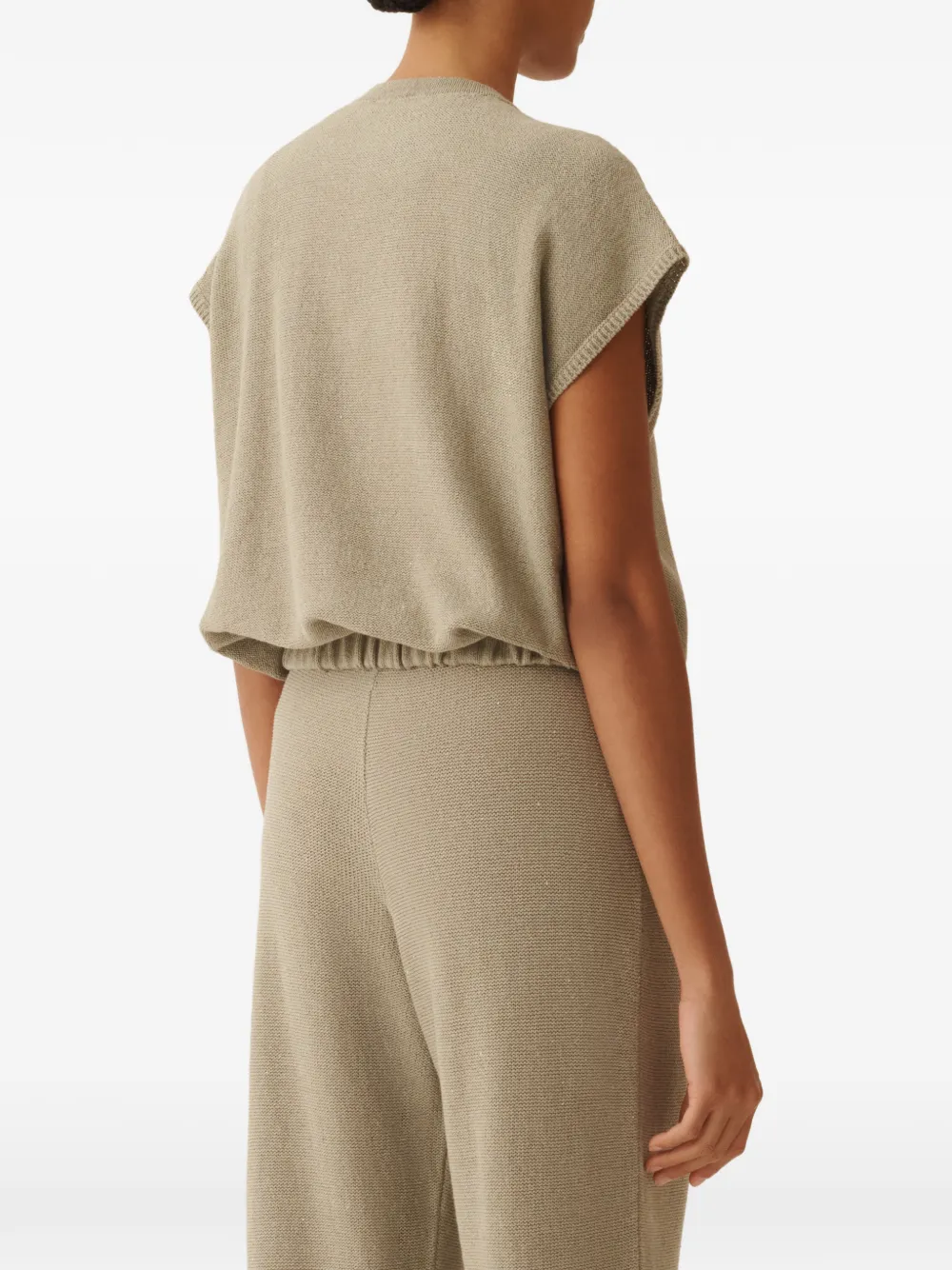 Fabiana Filippi Vest met knopen Beige