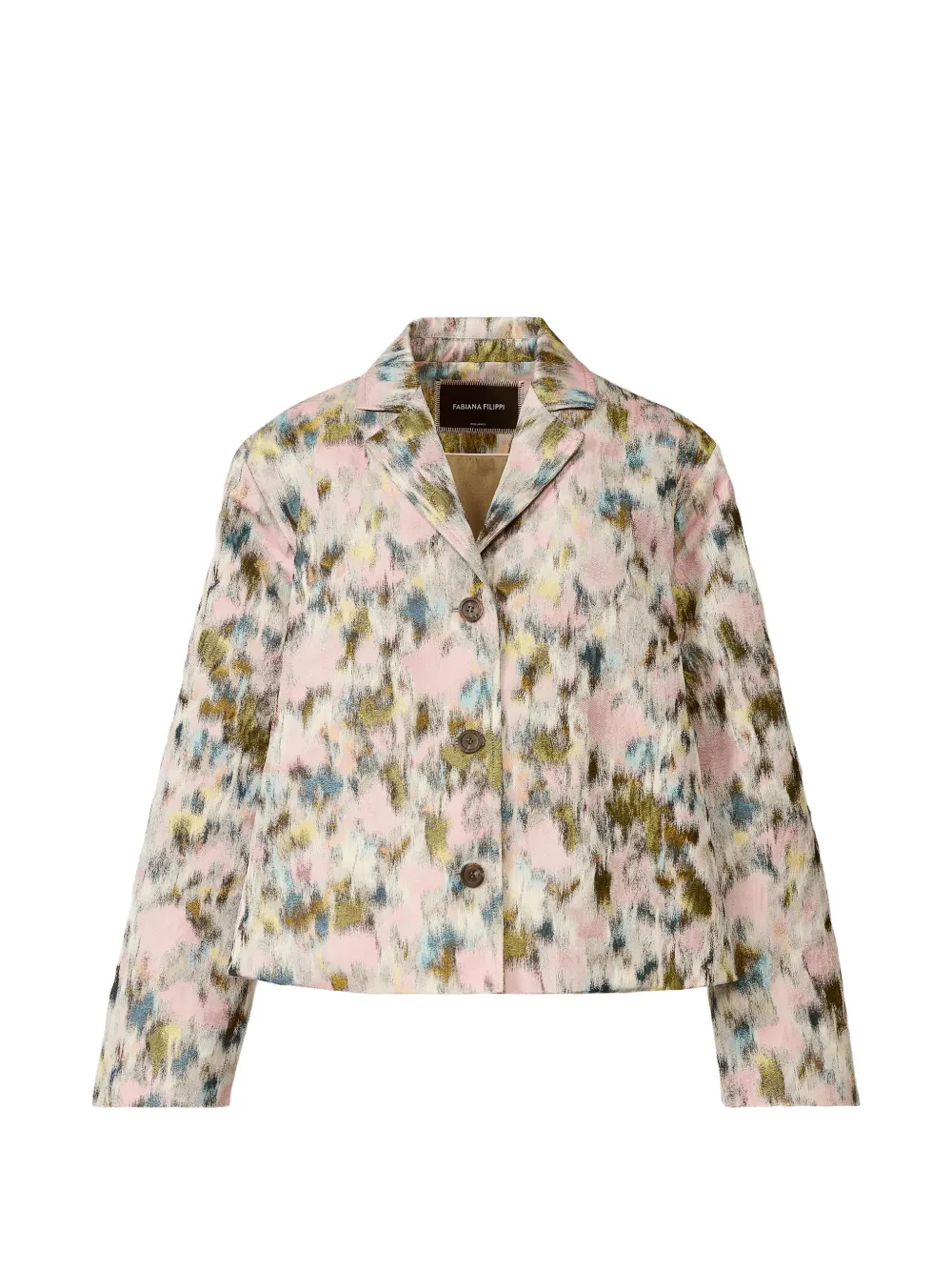 Fabiana Filippi floral buttoned jacket - Pink