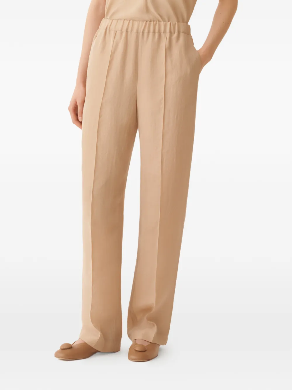 Fabiana Filippi Elastische broek Beige