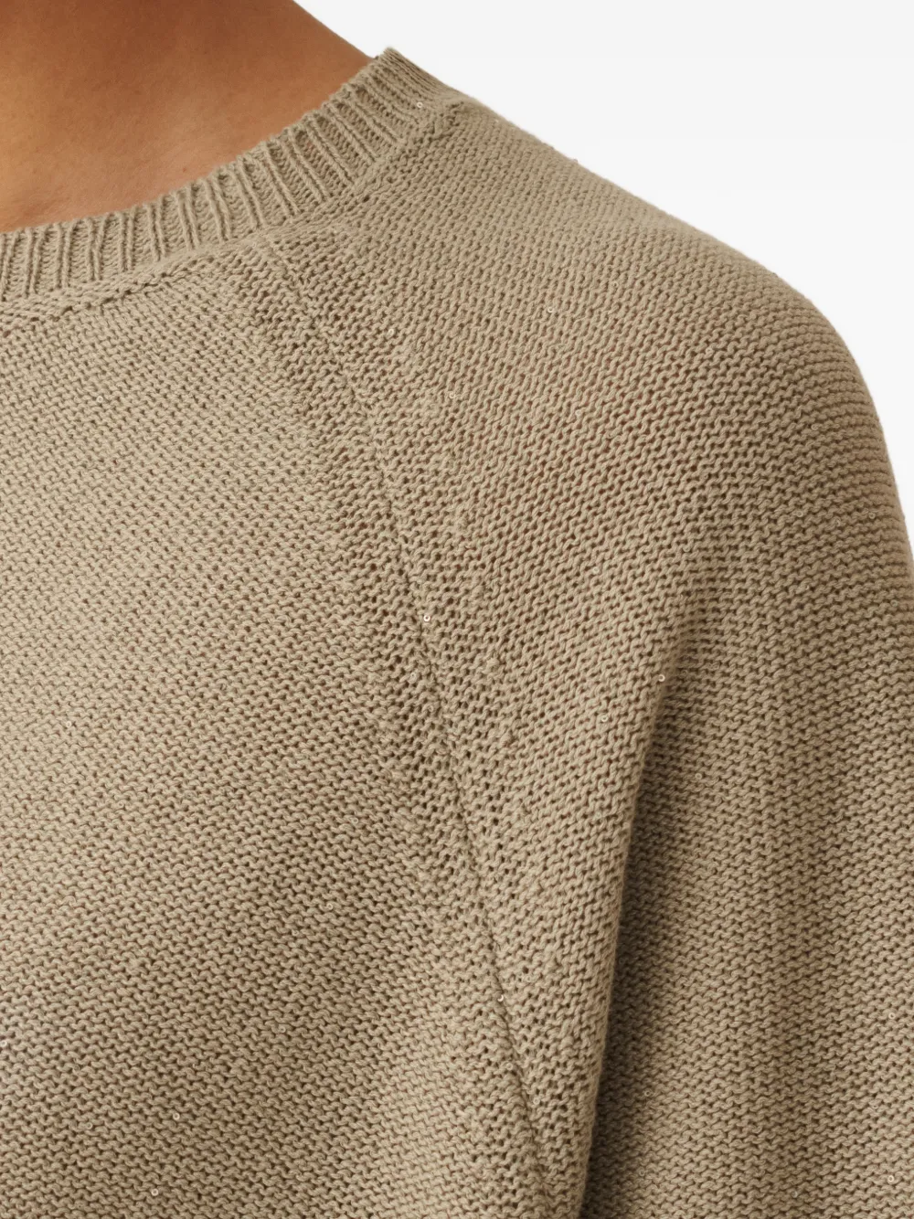 Fabiana Filippi Sweater met ronde hals Beige