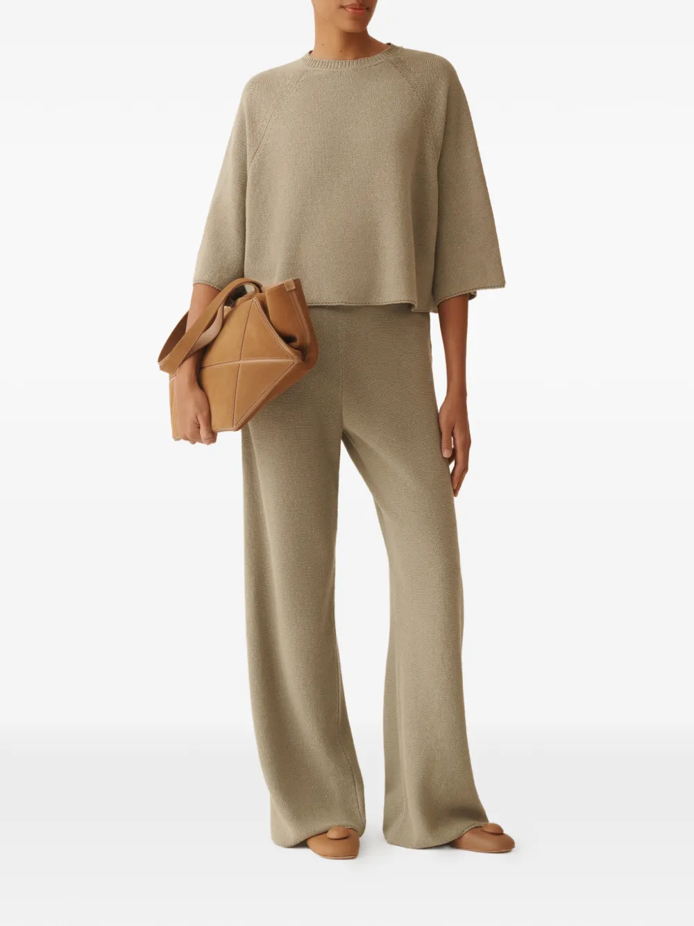 Fabiana Filippi Sweater met ronde hals Beige