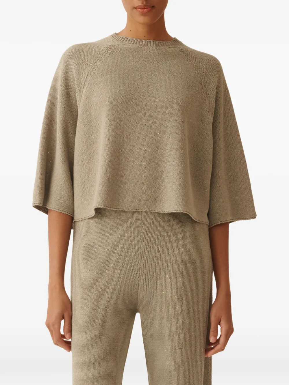 Fabiana Filippi Sweater met ronde hals Beige