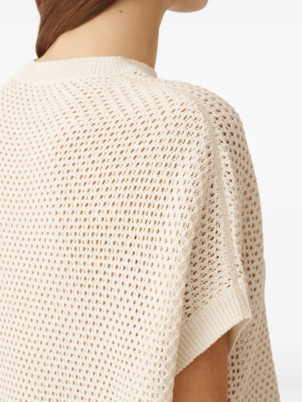 Fabiana Filippi Mouwloze top Beige