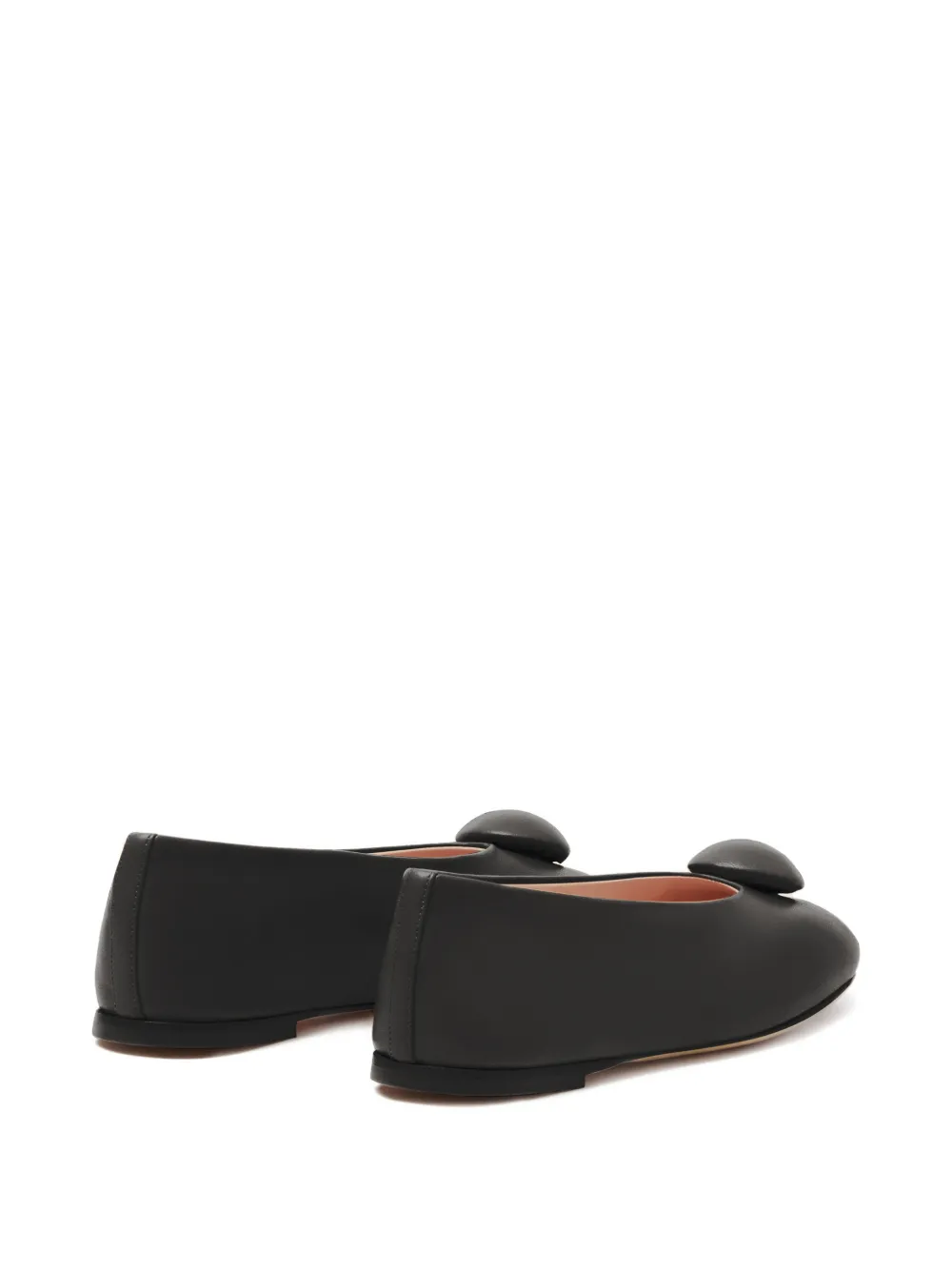 Fabiana Filippi circular-detail ballet flats Zwart