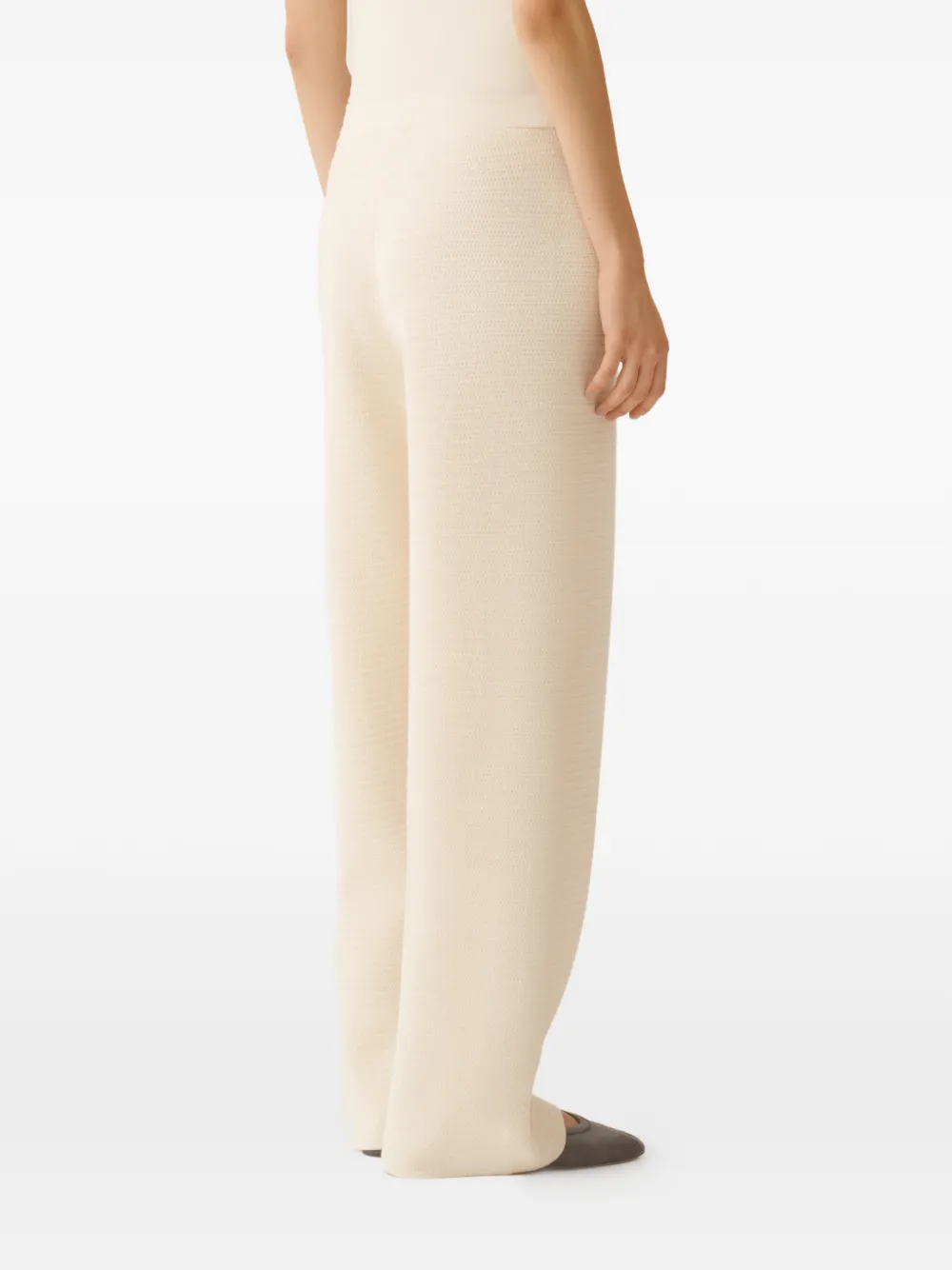 Fabiana Filippi Gebreide broek Beige
