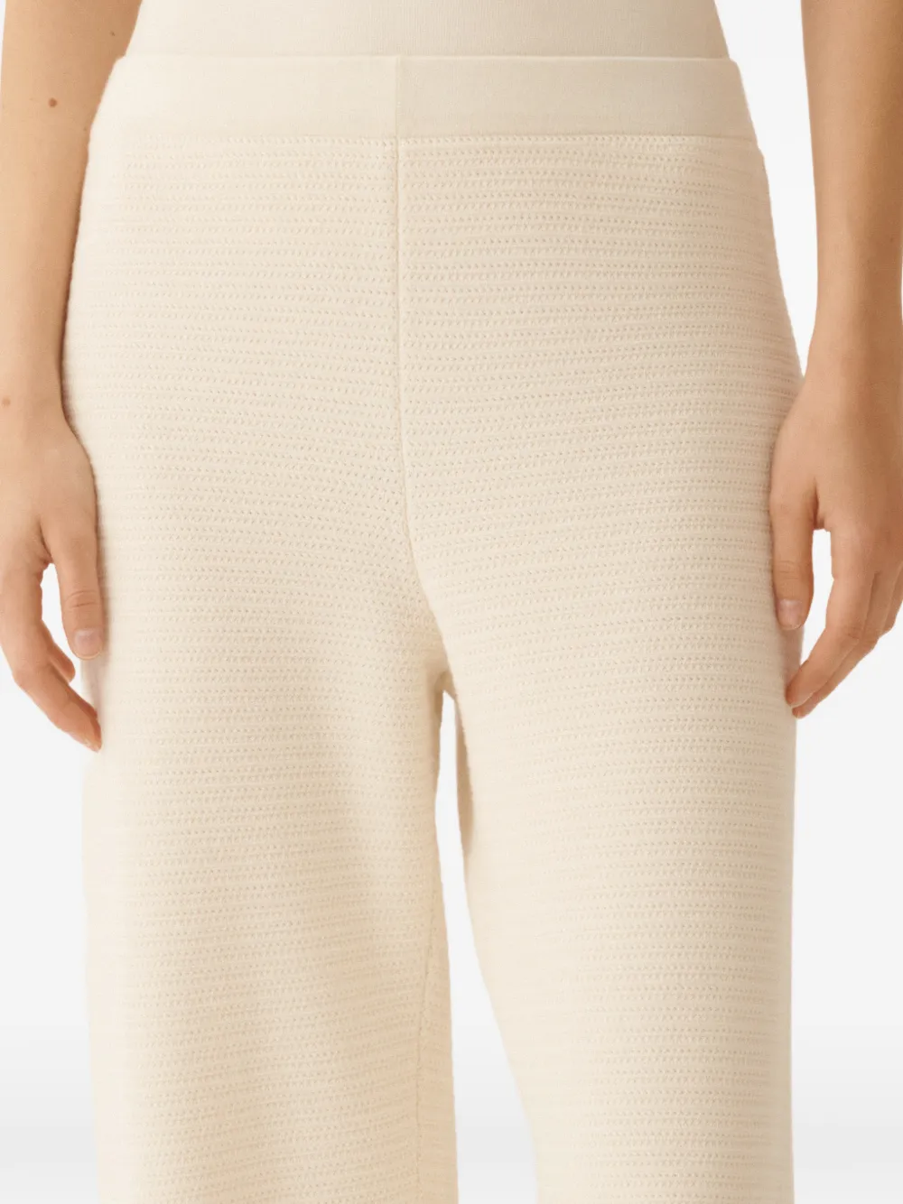 Fabiana Filippi Gebreide broek Beige
