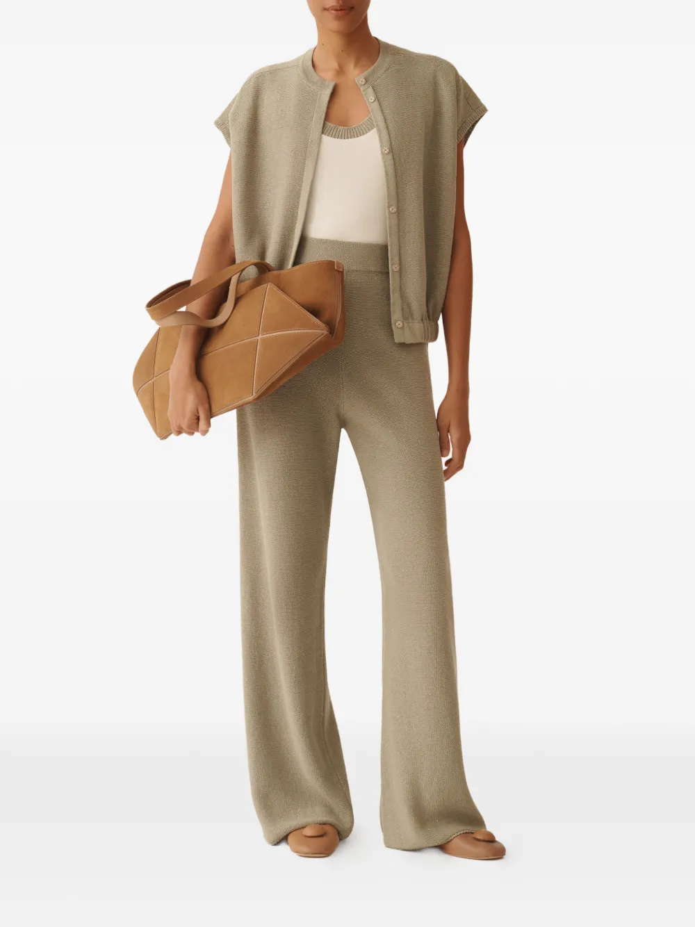 Fabiana Filippi Verfraaide broek Beige