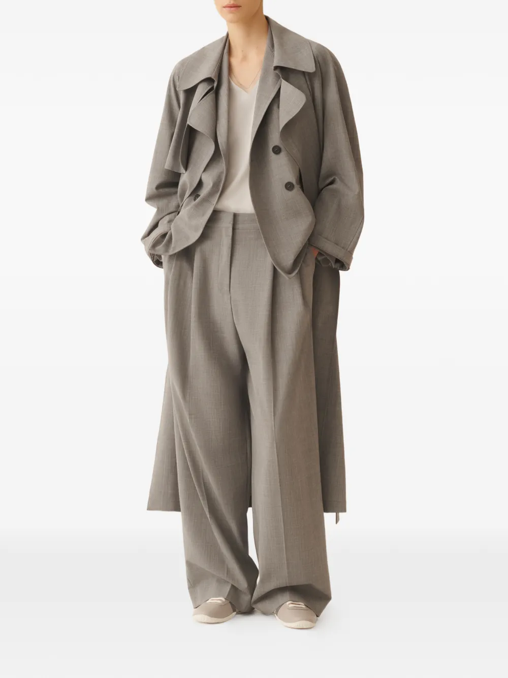 Fabiana Filippi Mouwloze top Beige