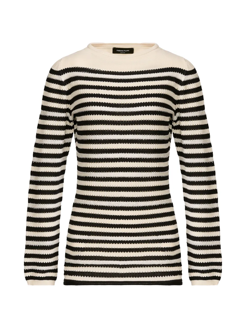Fabiana Filippi long-sleeve striped sweater - Neutrals