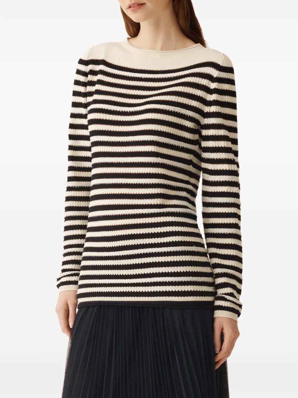 Long-Sleeve Striped Sweater